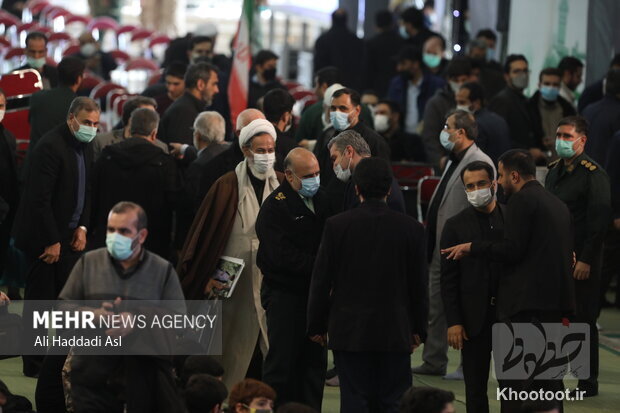 حضور مسئولین در مراسم دومین سالگرد شهادت حاج قاسم سلیمانی