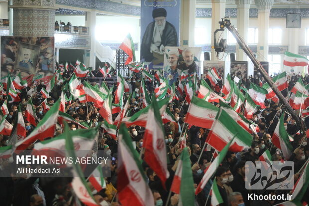 حضور مسئولین در مراسم دومین سالگرد شهادت حاج قاسم سلیمانی