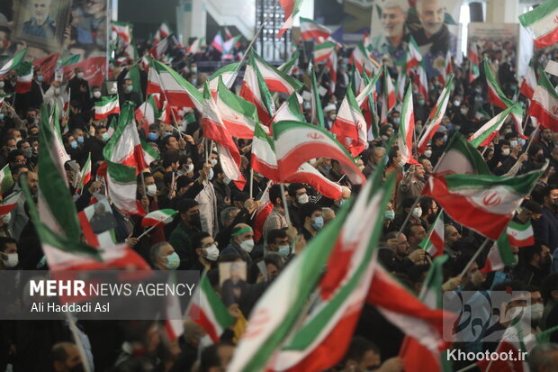 حضور مسئولین در مراسم دومین سالگرد شهادت حاج قاسم سلیمانی