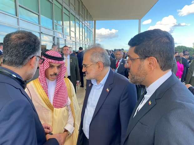 دیدار معاون پارلمانی رئیس‌جمهور با وزیر خارجه عربستان / مصمم هستیم تا تا بتوان به نتیجه رسید
