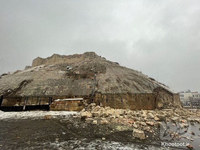 قلعه تاریخی «غازیان تپه» نابود شد