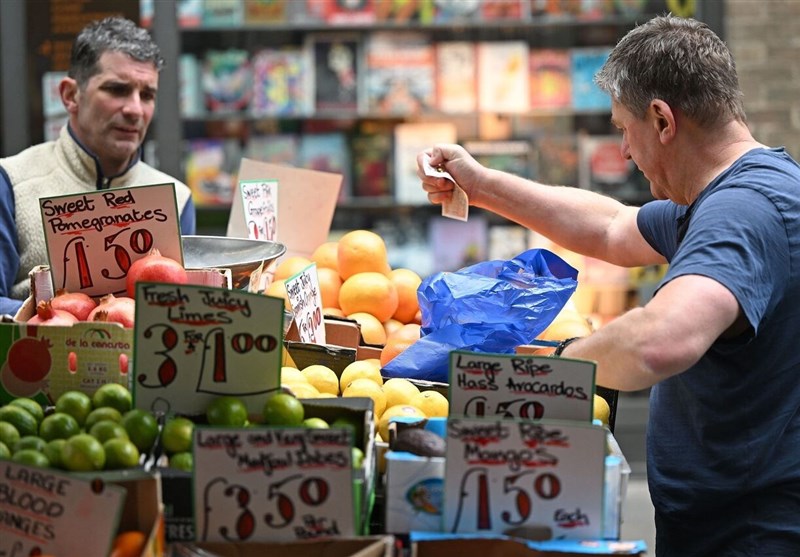 افزایش تورم مواد غذایی در انگلیس تا رکورد ۱۷.۱ درصد