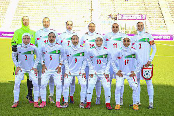 تیم فوتبال دختران ایران برابر قرقیزستان به پیروزی رسید