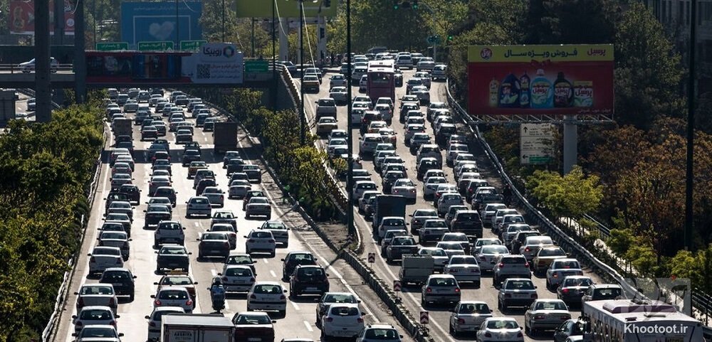 ترافیک سنگین  در همه خروجی‌های تهران