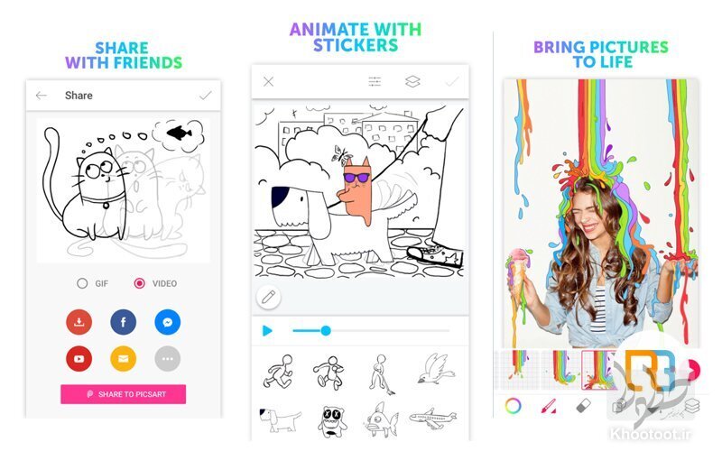 معرفی اپلیکیشن PicsArt Animator؛ کارتون و گیف‌های جذاب بسازید