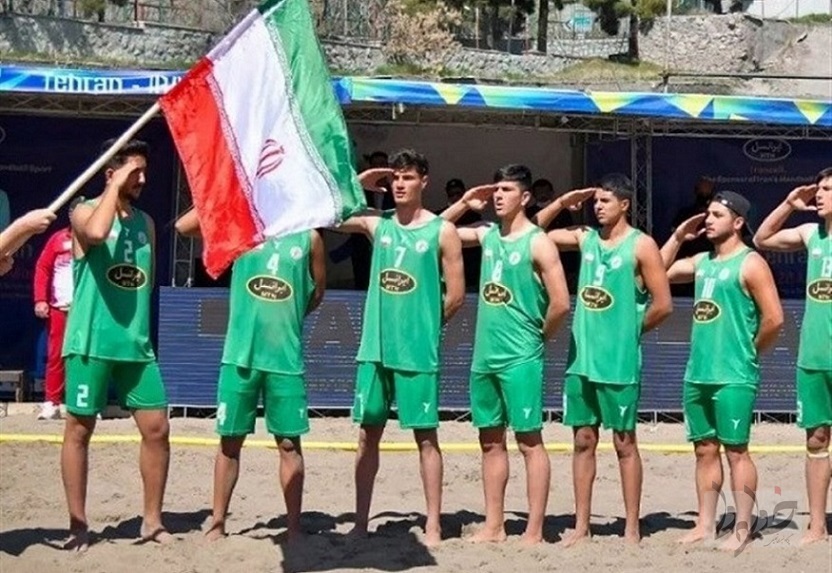 صعود تیم ملی هندبال ساحلی نوجوانان ایران با وجود شکست برابر سوئد