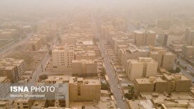 هوای آبادان و خرمشهر بیش از ۹ برابر حد مجاز آلوده به گرد و غبار شد