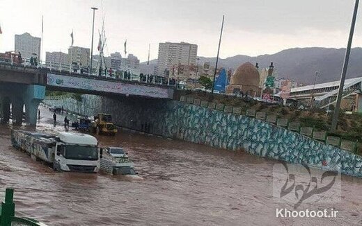 احتمال بارش شدید باران در ورودی شرق تبریز