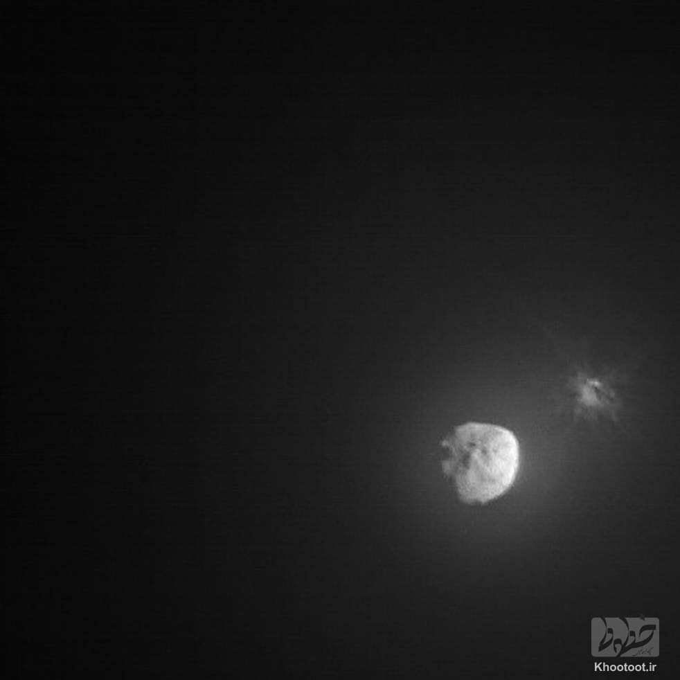 نخستین تصاویر از برخورد کاوشگر ناسا با یک سیارک منتشر شد