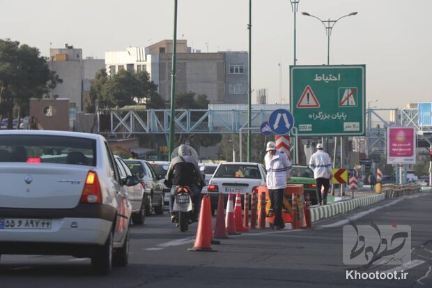 نگاهی به وضعیت ترافیکی تهران در اولین روز آبان