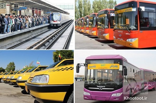 تدابیر مترو و اتوبوسرانی جهت کاهش آلودگی هوای تهران