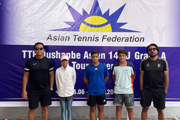 کسب جایگاه سوم تیم تنیس دونفره پسران در مسابقات تاجیکستان