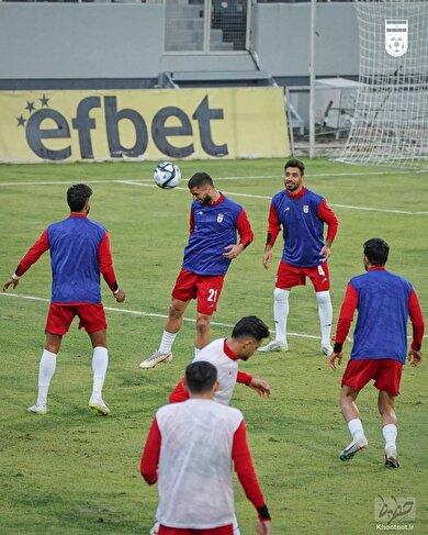 گزارش تصویری از  تمرین تیم ملی فوتبال ایران در بلغارستان