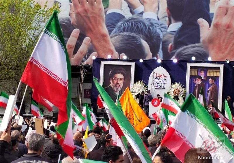 بیعت دوباره ملت با ولایت/ دست خدا بر سر ما؛ خامنه ای رهبر ما» بیعت دوباره ملت با ولایت/ دست خدا بر سر ما؛ خامنه ای رهبر ما»