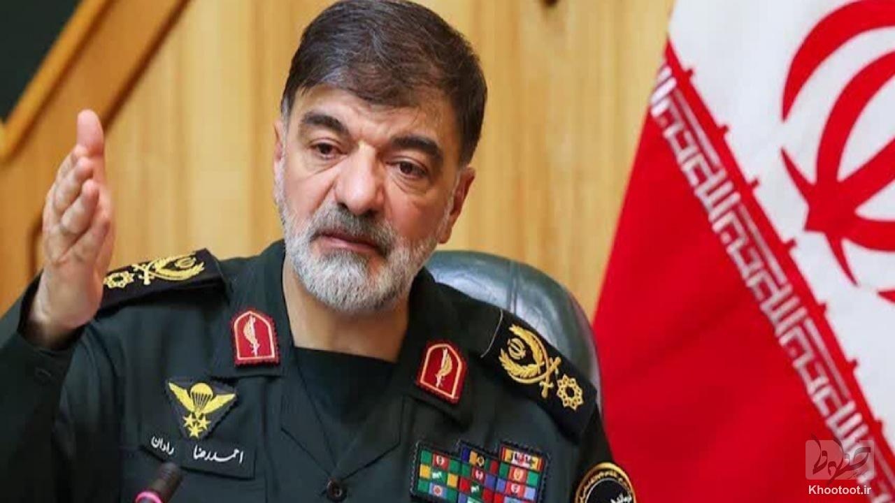رادان: با ایادی داخلی دشمن مثل دشمن برخورد خواهیم کرد رادان: با ایادی داخلی دشمن مثل دشمن برخورد خواهیم کرد
