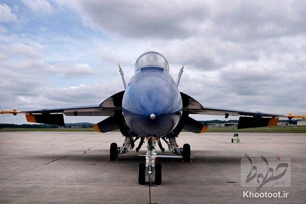 هواپیمای F18 ارتش تروریستی آمریکا مورد اصابت دقیق قرار گرفت هواپیمای F18 ارتش تروریستی آمریکا مورد اصابت دقیق قرار گرفت