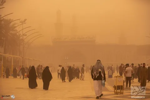 طوفان گرد و غبار در بغداد