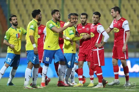 گزارش تصویری از بازی پرسپولیس با صنعت نفت و نمرات متریکای قرمزپوشان