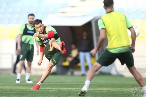گزارش تصویری از تمرین پرسپولیس در سال جدید