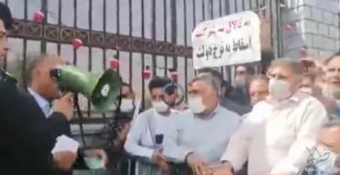 تجمع رانندگان معترض مقابل مجلس