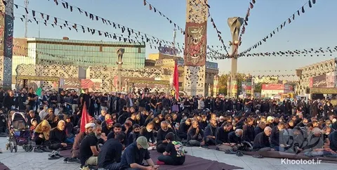 گزارش تصویری خطوط از جاماندگان اربعین/حضور مسئولین در پیاده روی!