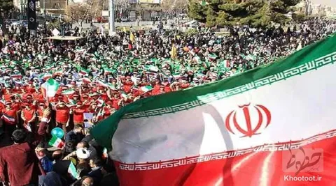 حضور با شکوه مردم در راهپیمایی ۲۲بهمن