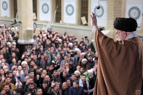 گزارش تصویری از سخنرانی نوروزی رهبر معظم انقلاب در جمع اقشار مختلف مردم