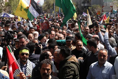 گزارش تصویری از راهپیمایی روز قدس با حضور سید ابراهیم رئیسی