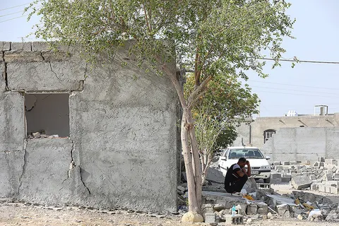 وضعیت فین بندر عباس پس از زلزله ۵ ریشتری