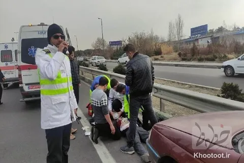 تصادفی مرگبار در بزرگراه آزادگان