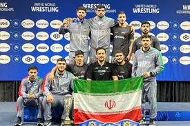 تیم ملی کشتی آزاد ایران بر سکوی قهرمانی جهان ایستاد