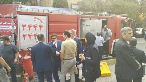 آتش سوزی در نمایشگاه بین‌المللی سئول