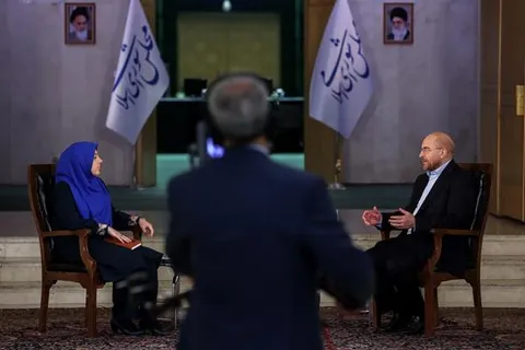 گزارش تصویری از گفتگوی رئیس مجلس با شبکه خبر