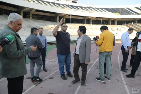 گزارش تصویری از بازسازی ورزشگاه آزادی